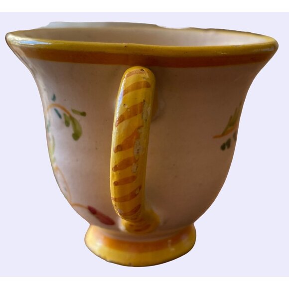 Flat Cup & Saucer Set with hand painted Flowers - Picture 7 of 12